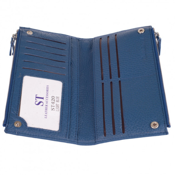 Кошелек женский кожаный ST Leather (ST420) 98504 Синий