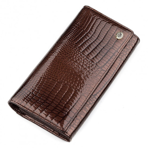 Гаманець жіночий шкіряний ST Leather (S6001A) 98255 Коричневий