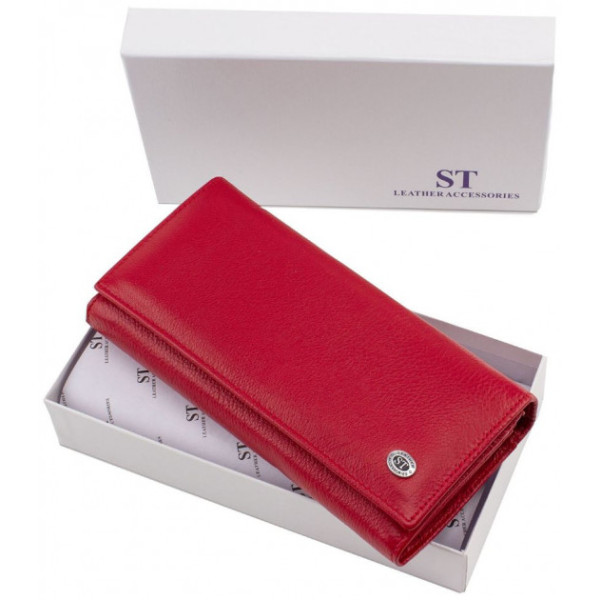 Женский кошелек кожаный ST Leather (ST150-1) 98367 Красный