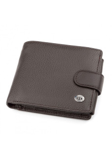Мужской кошелек натуральная кожа ST Leather (ST102) 98301 Коричневый