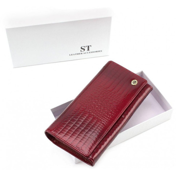 Жіночий гаманець шкіряний ST Leather (S6001A) 98258 Червоний