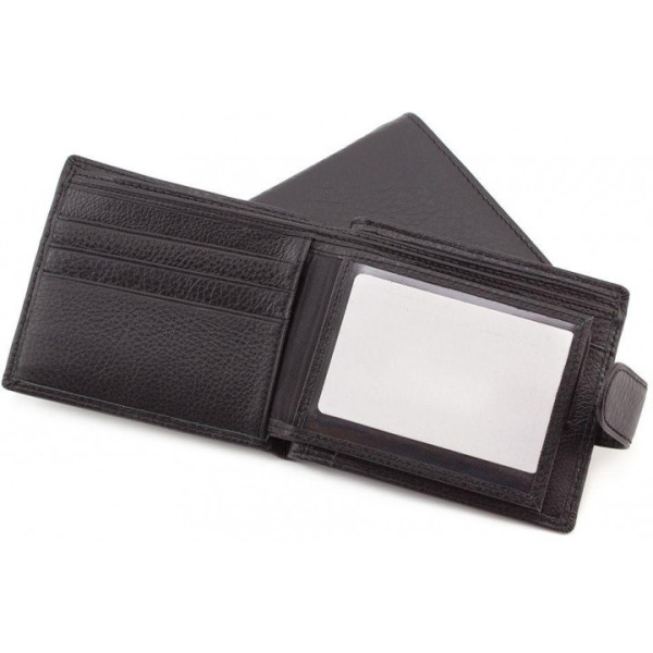 Мужской кожаный кошелек ST Leather (ST103) 98303 Черный