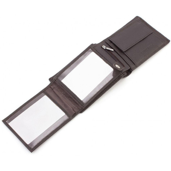 Мужской кожаный кошелек ST Leather (ST108) 98314 Коричневый