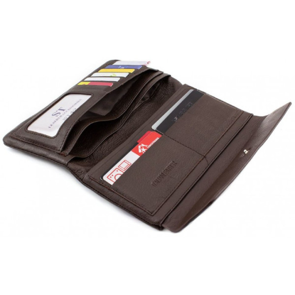 Клатч- кошелек кожаный ST Leather (ST42) 98488 Коричневый