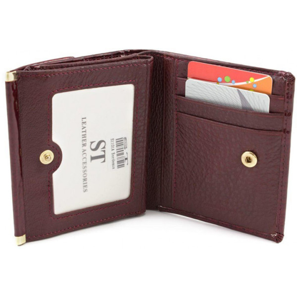 Жіночий гаманець шкіряний ST Leather (S1101A) 98200 Бордовий