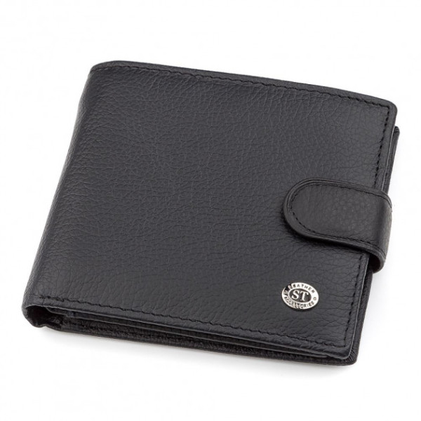 Мужской кошелек кожаный ST Leather (ST138) 98340 Черный