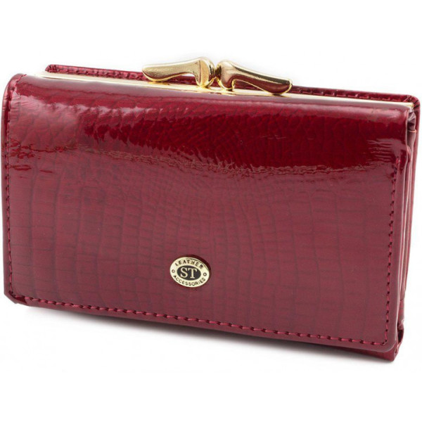 Жіночий шкіряний гаманець ST Leather (S1201A) 98210 Червоний