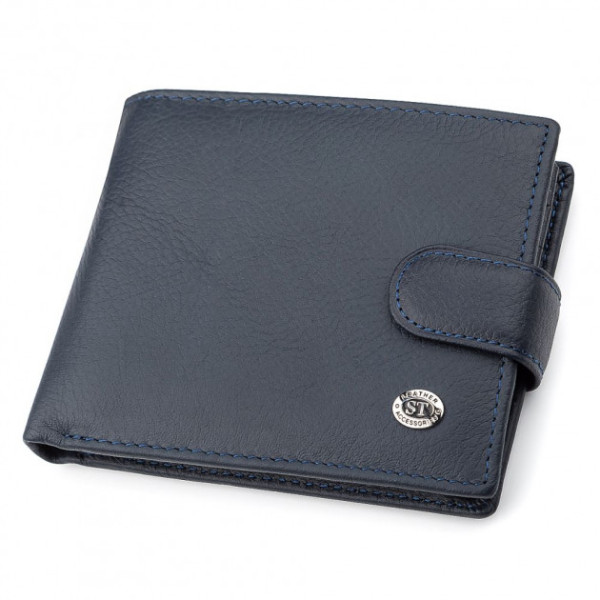 Мужской кошелек- портмоне ST Leather (ST137) 98337 Синий
