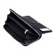 Кожаный кошелек на молнии с визитницей ST Leather (ST202) 98408 Черный