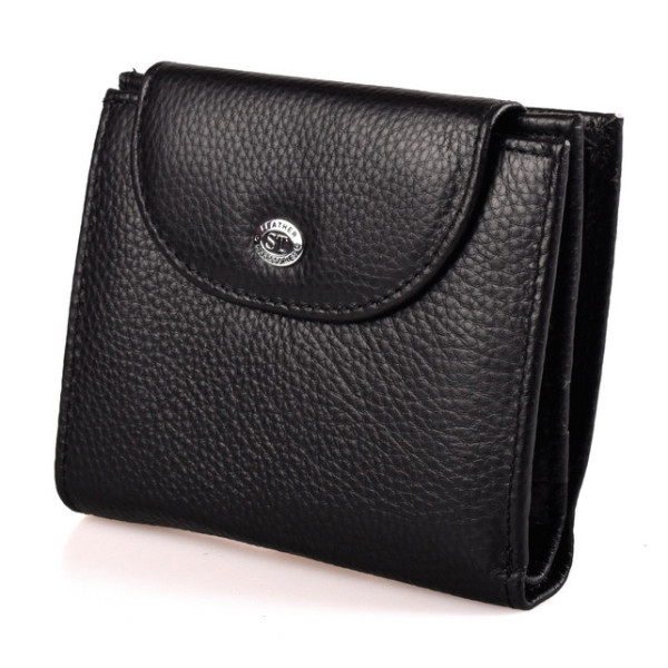 Шкіряний гаманець ST Leather (ST41) 98461 Чорний