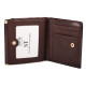 Женский кожаный кошелек складной маленький лаковый ST Leather (S1101A) 98201 Коричневый