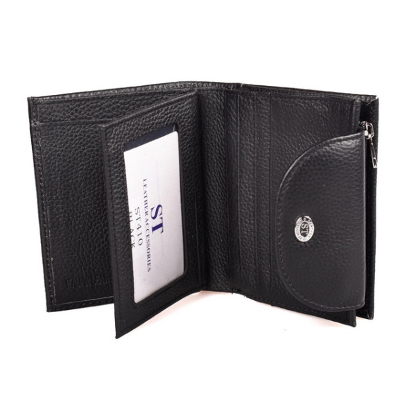 Шкіряний гаманець ST Leather (ST41) 98461 Чорний