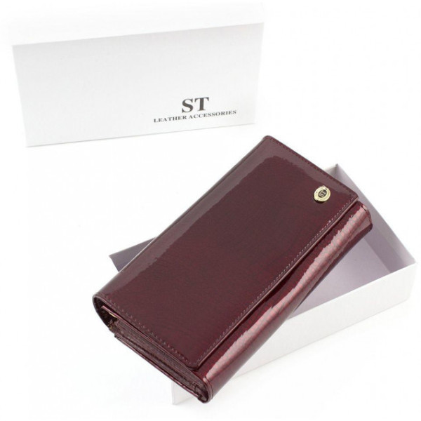 Кожаный женский кошелек ST Leather (S9001A) 98286 Бордовый