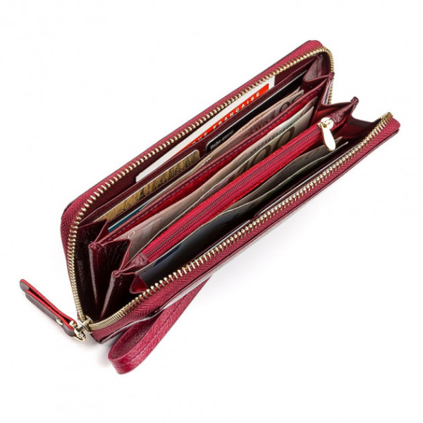Кошелек женский из кожи ST Leather (S4001A) 98243 Бордовый