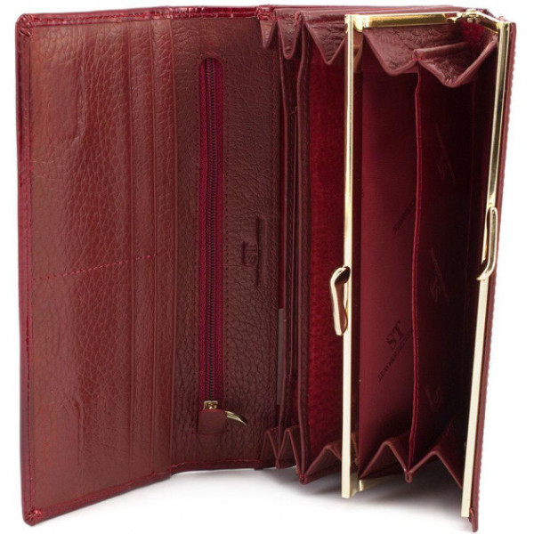 Жіночий гаманець шкіряний ST Leather (S6001A) 98258 Червоний