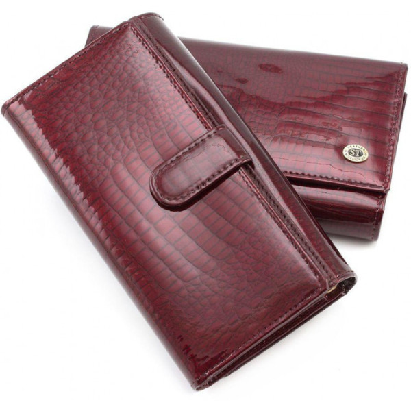 Кожаный женский кошелек ST Leather (S9001A) 98286 Бордовый