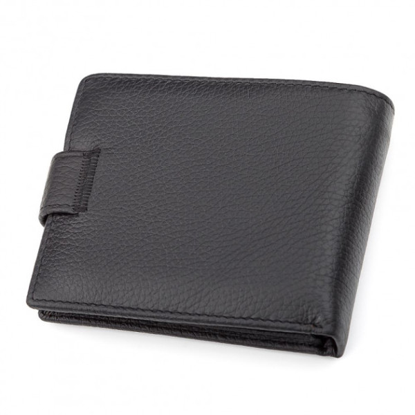 Мужской кошелек- портмоне кожаное ST Leather (ST102) 98302 Черный