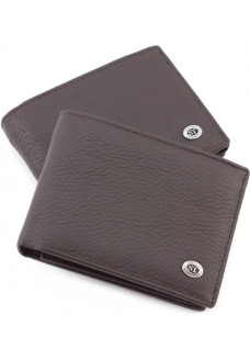 Мужской кожаный кошелек ST Leather (ST108) 98314 Коричневый