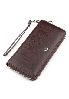 Кошелек клатч из натуральной кожи ST Leather (ST45-2) 98540 Коричневый