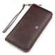 Гаманець клатч з натуральної шкіри ST Leather (ST45-2) 98540 Коричневий