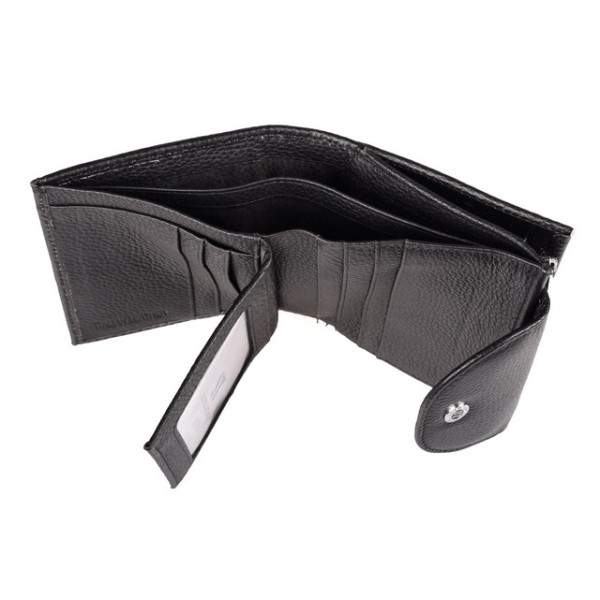 Шкіряний гаманець ST Leather (ST41) 98461 Чорний