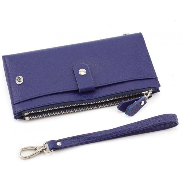 Кожаный женский кошелек ST Leather (ST420) 98491 Синий