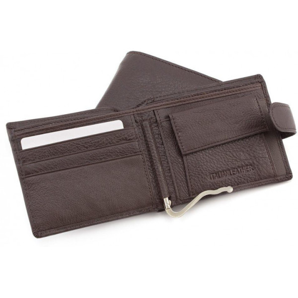 Мужской кожаный кошелек ST Leather (ST113-1) 98318 Коричневый
