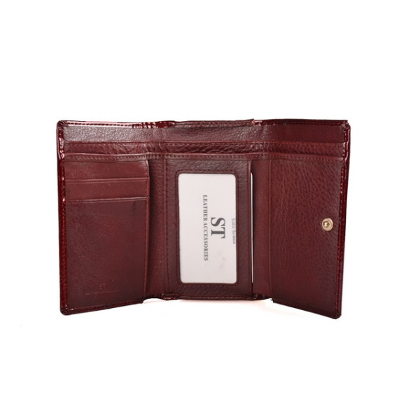Женский кожаный кошелек ST Leather (S1201A) 98206 Бордовый
