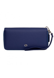 Кошелек клатч на молнии кожаный ST Leather (ST238-2) 98427 Синий