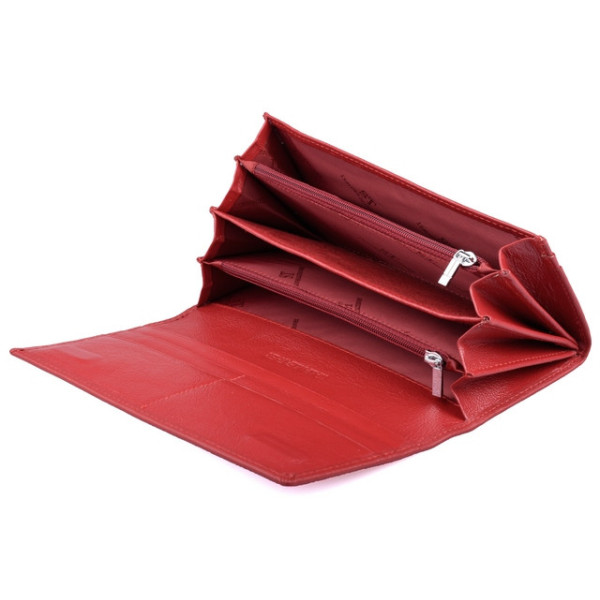 Женский кожаный кошелек на магнитах ST Leather (ST014) 98287 Красный