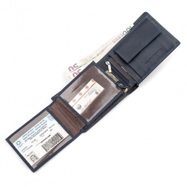Мужской кошелек кожаный ST Leather (ST108) 98312 Синий