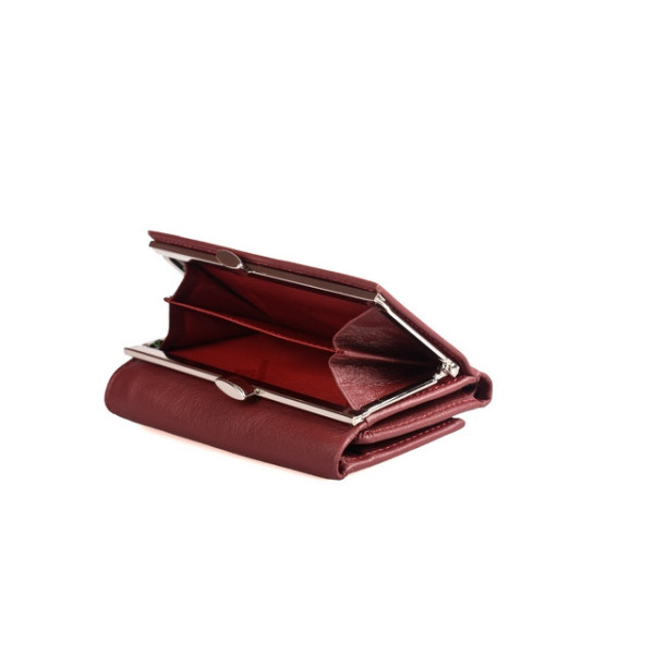 Женский кожаный кошелек складной ST Leather (ST617) 98555 Бордовый
