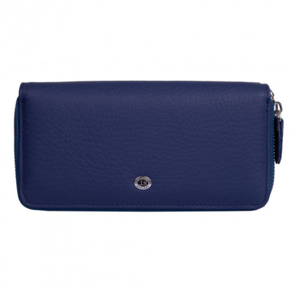 Кошелек клатч на молнии кожаный ST Leather (ST238-2) 98427 Синий
