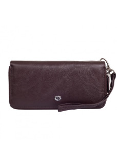 Кошелек на молнии из кожи ST Leather (ST238-2) 98423 Коричневый