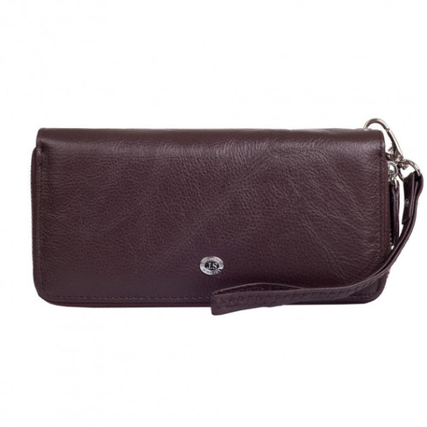 Гаманець на блискавці зі шкіри ST Leather (ST238-2) 98423 Коричневий