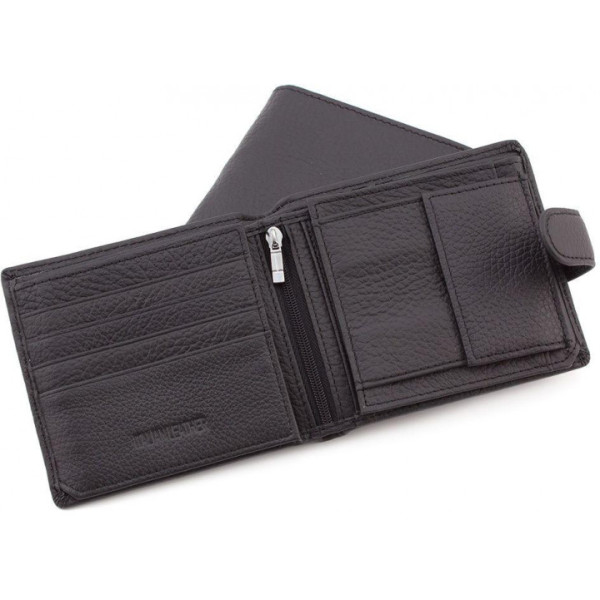 Мужской кожаный кошелек ST Leather (ST153) 98379 Черный