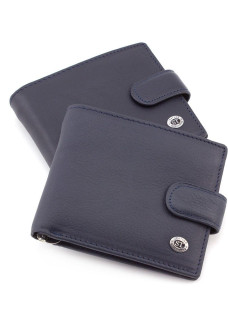 Мужской кожаный кошелек ST Leather (ST113-1) 98317 Синий