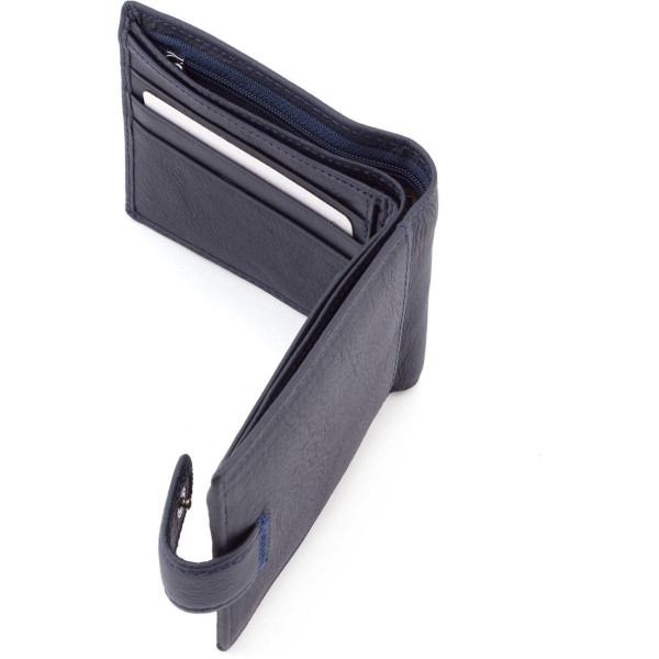 Мужской кожаный кошелек ST Leather (ST113-1) 98317 Синий