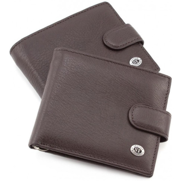 Мужской кожаный кошелек ST Leather (ST113-1) 98318 Коричневый