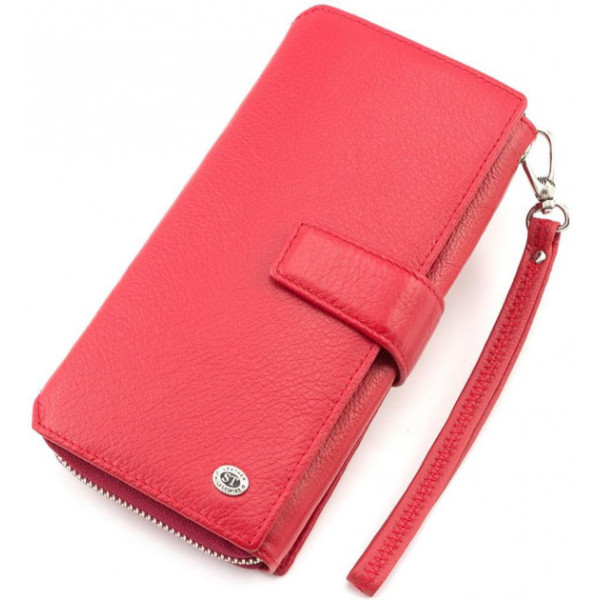 Женский кожаный кошелек ST Leather (SТ228) 98574 Красный