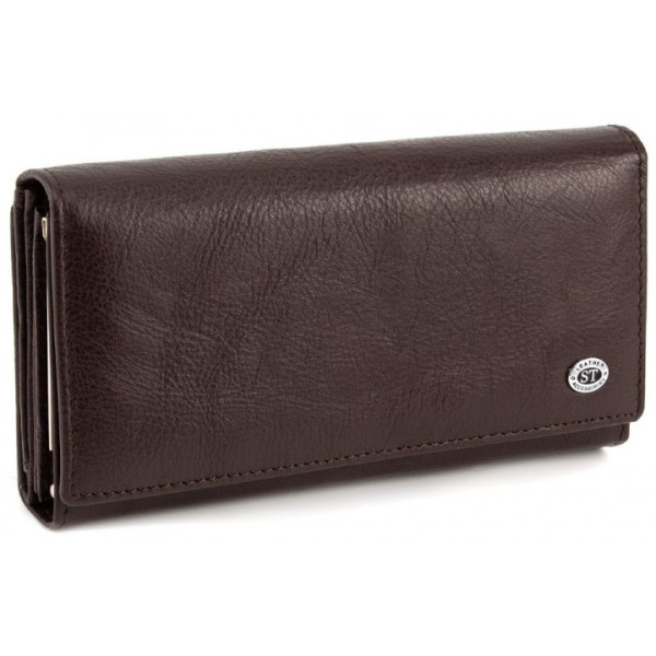 Жіночий гаманець киз шкіри ST Leather (ST246) 98429 Коричневий