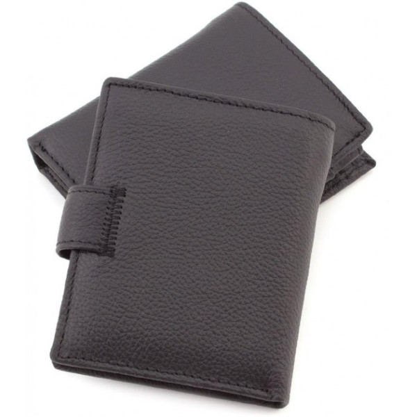 Мужской кожаный кошелек ST Leather (ST132) 98331 Черный