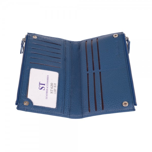 Кошелек женский кожаный ST Leather (ST420) 98505 Синий