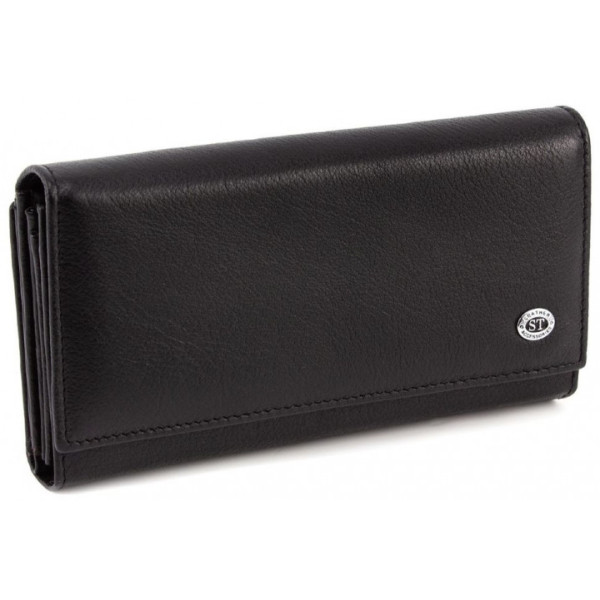 Жіночий гаманець з натуральної шкіри ST Leather (ST246) 98428 Чорний