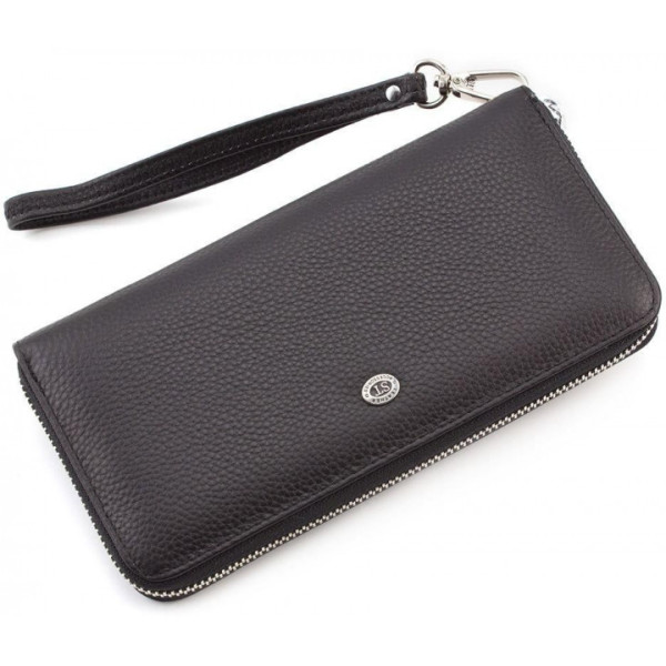 Кошелек из натуральной кожи ST Leather (ST45-2) 98543 Черный