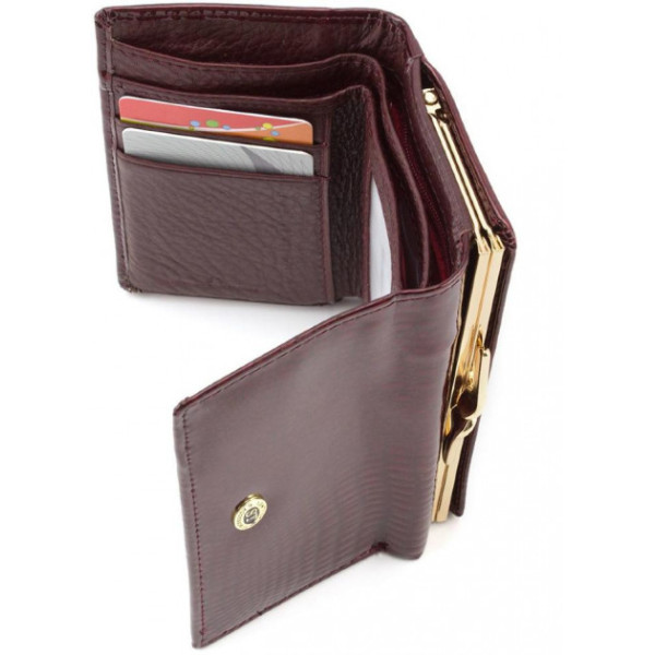 Жіночий гаманець шкіряний ST Leather (S1201A) 98207 Бордовий