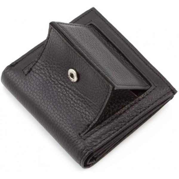 Маленький гаманець з натуральної шкіри ST Leather (ST430) 98512 Чорний