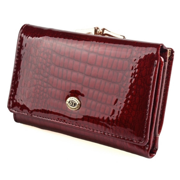 Женский кожаный кошелек ST Leather (S1201A) 98206 Бордовый