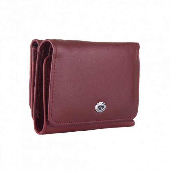 Кошелек кожаный женский ST Leather (ST403) 98458 Бордовый