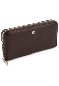 Клатч из натуральной кожи на молнии ST Leather (ST201) 98402 Коричневый